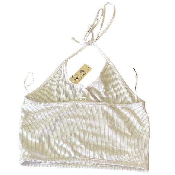 NWT Garage white halter wrap top - Picture 6 of 7